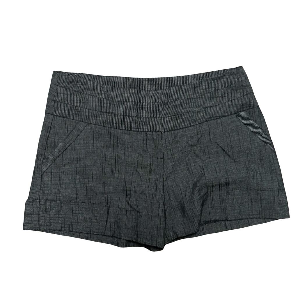 Y2K Tracy Evans Limited Cuffed Low Rise Shorts Size 1 Gray Office Siren Academia